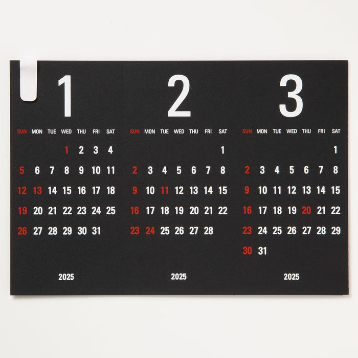 Replug 2025 Desk Calendar Triangler Black A25-442