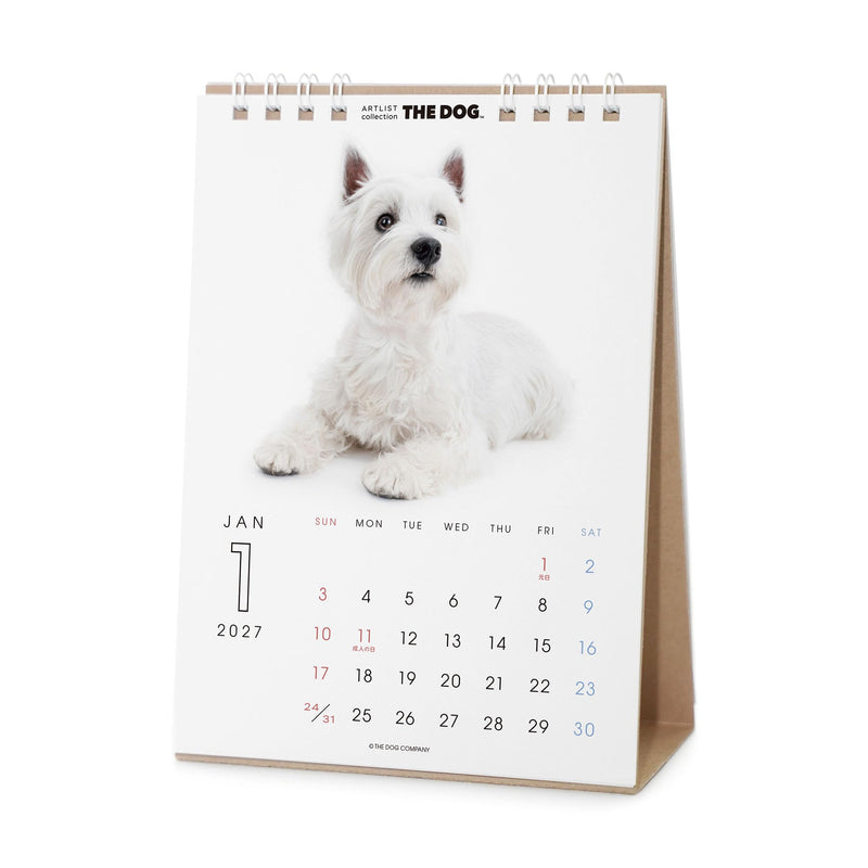 THE DOG 2027 Desk Calendar [West Highland White Terrier]