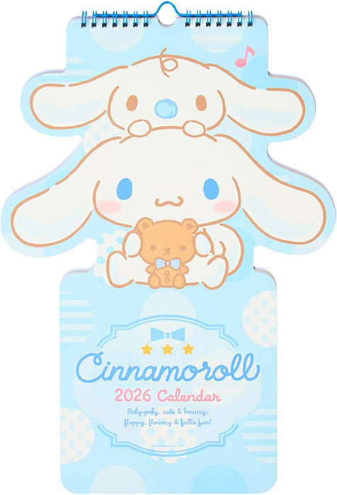 Sanrio Die Cut Calendar 2026 Cinnamoroll Wall Calendar 622834