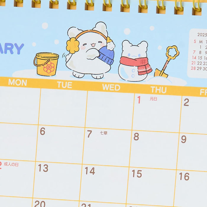 Sanrio Ring Calendar 2026 HANAMARUOBAKE Desk Calendar 622206