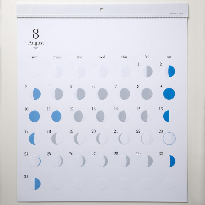 Replug 2025 Wall Calendar Moon Phases Michiru A25-451