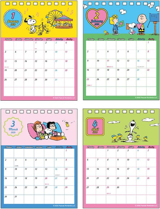 Sun-Star Stationery Snoopy 2026 Desk Calendar PEANUTS Snoopy S8521689