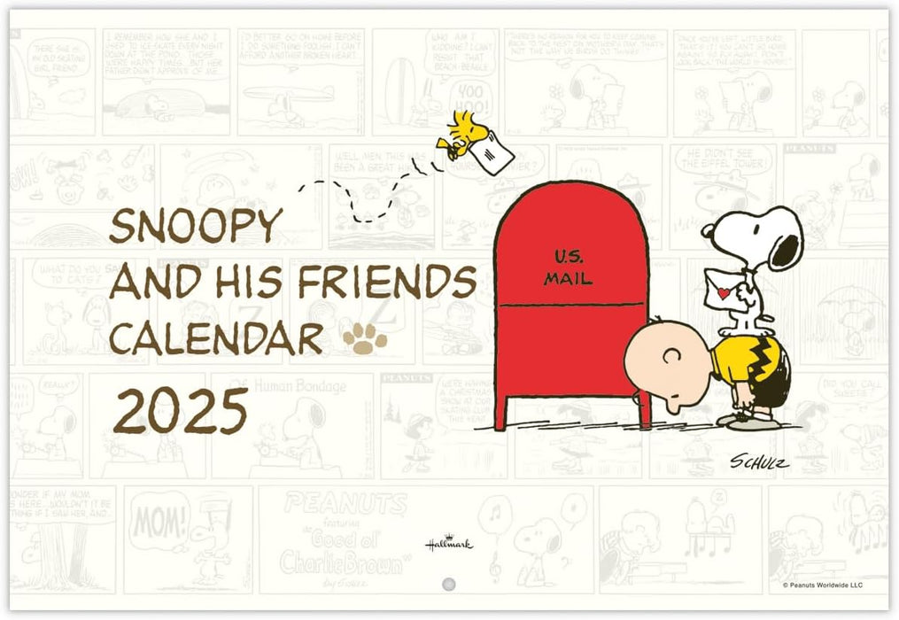 Hallmark Snoopy 2025 Wall Calendar Large 834-708