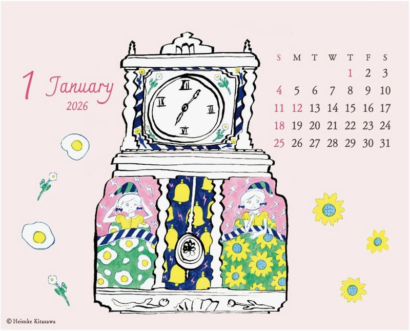 2026 Heisuke Kitazawa Desk Calendar