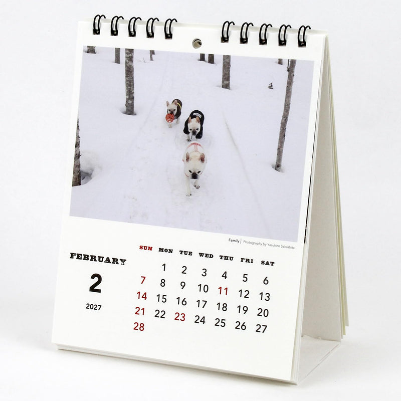 New Japan Calendar 2027 Desk Calendar Jumbo Moji NK8543