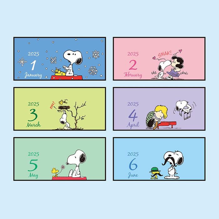 Sanrio Ring Mini Calendar 2025 Snoopy Desk Calendar 451142