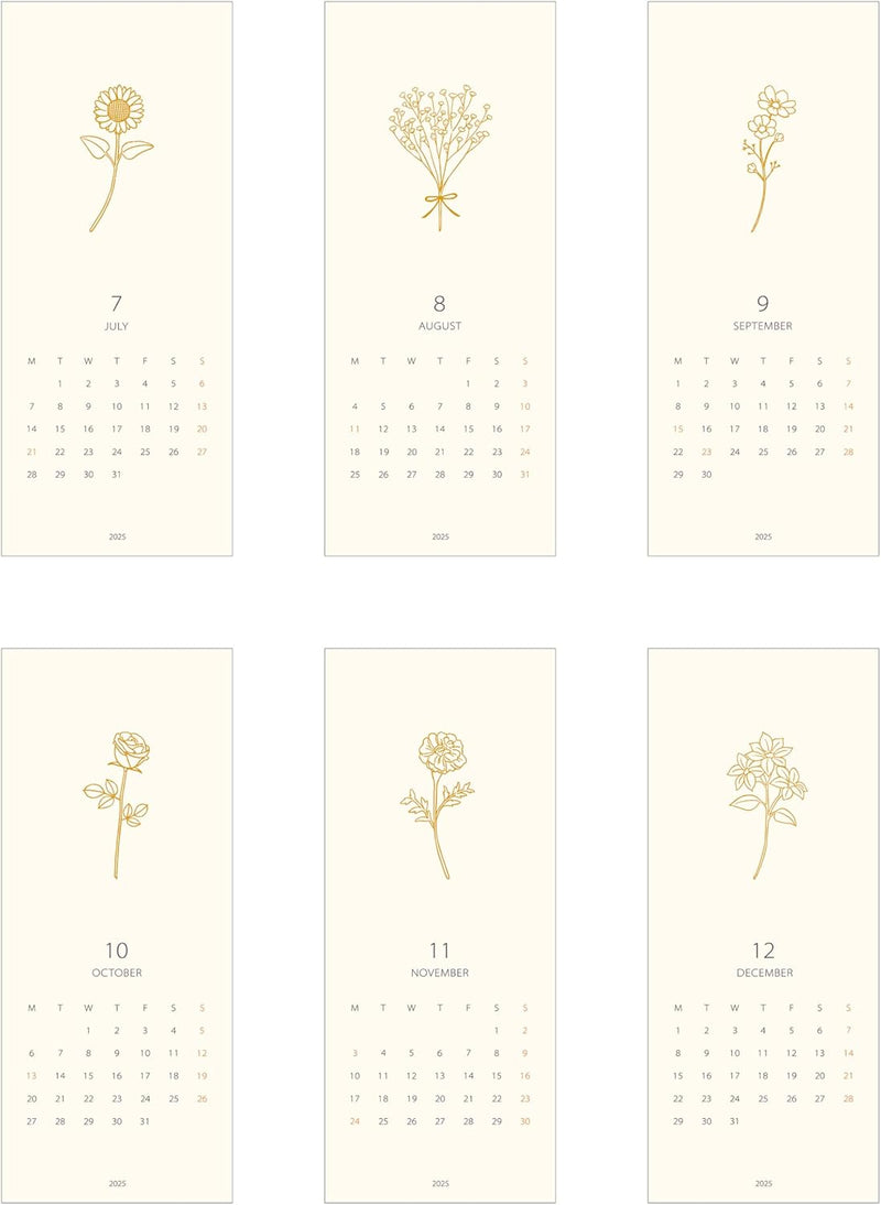 EL COMMUN MATOKA 2025 Desk Calendar Flora CAL-125