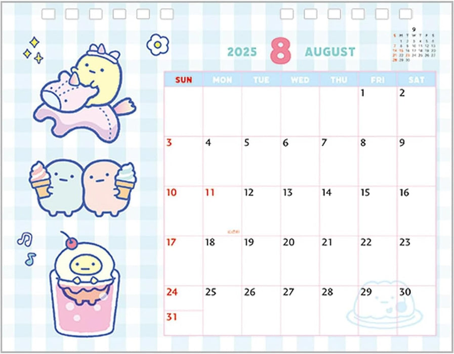 Sumikko Gurashi Desk Calendar 2025 CD39501