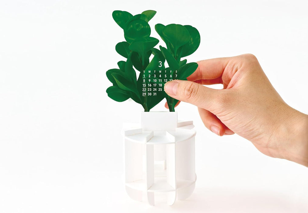 good morning 2026 desk calendar green 2401