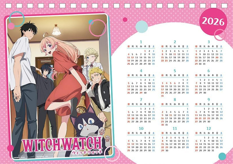 Ensky TV Anime 'Witch Watch' 2026 Desk Calendar 15 x 21cm CL-031