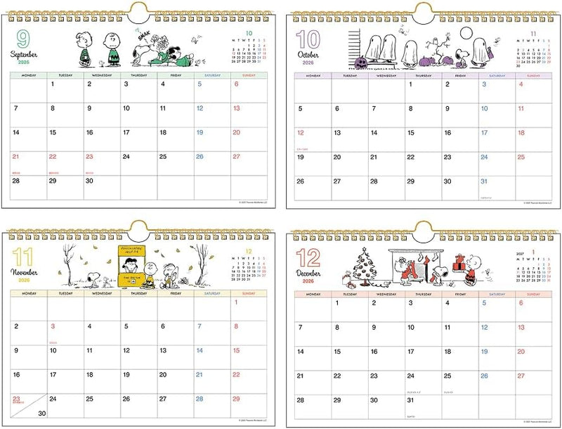 Sun-Star Stationery Snoopy 2026 Wall Calendar Vintage S8521468