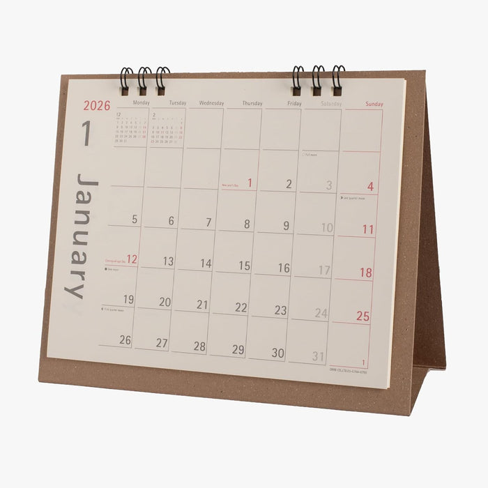 Orb 2026 Desk Calendar Kraft CK-750KF