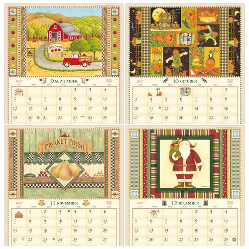Todan 2027 Wall Calendar Debbie Mumm (American Country) 53.5 x 38cm TD-869