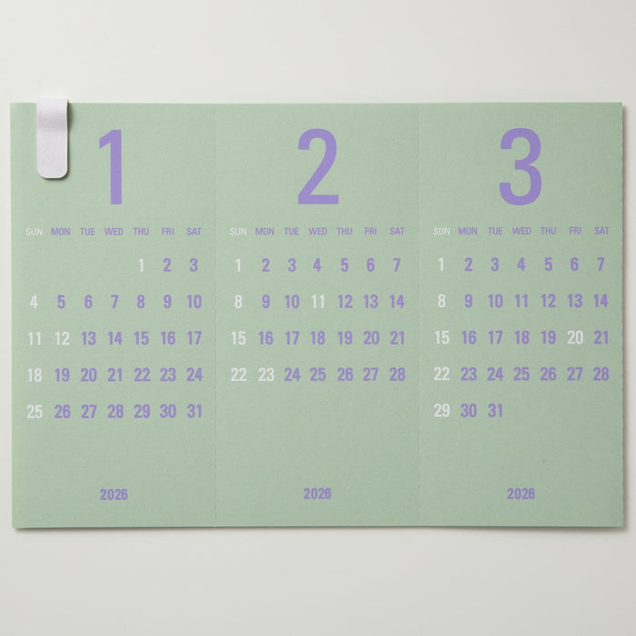 Replug 2026 Desk Calendar Triangler Sage A26-501