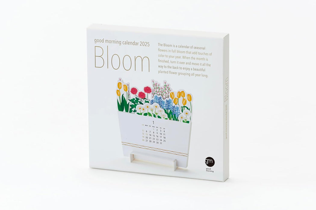 good morning 2025 desk calendar bloom 2081