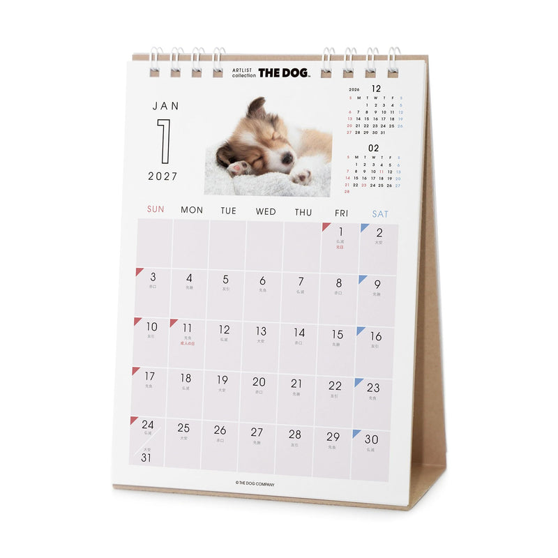 THE DOG 2027 Desk Calendar [Shetland Sheepdog]