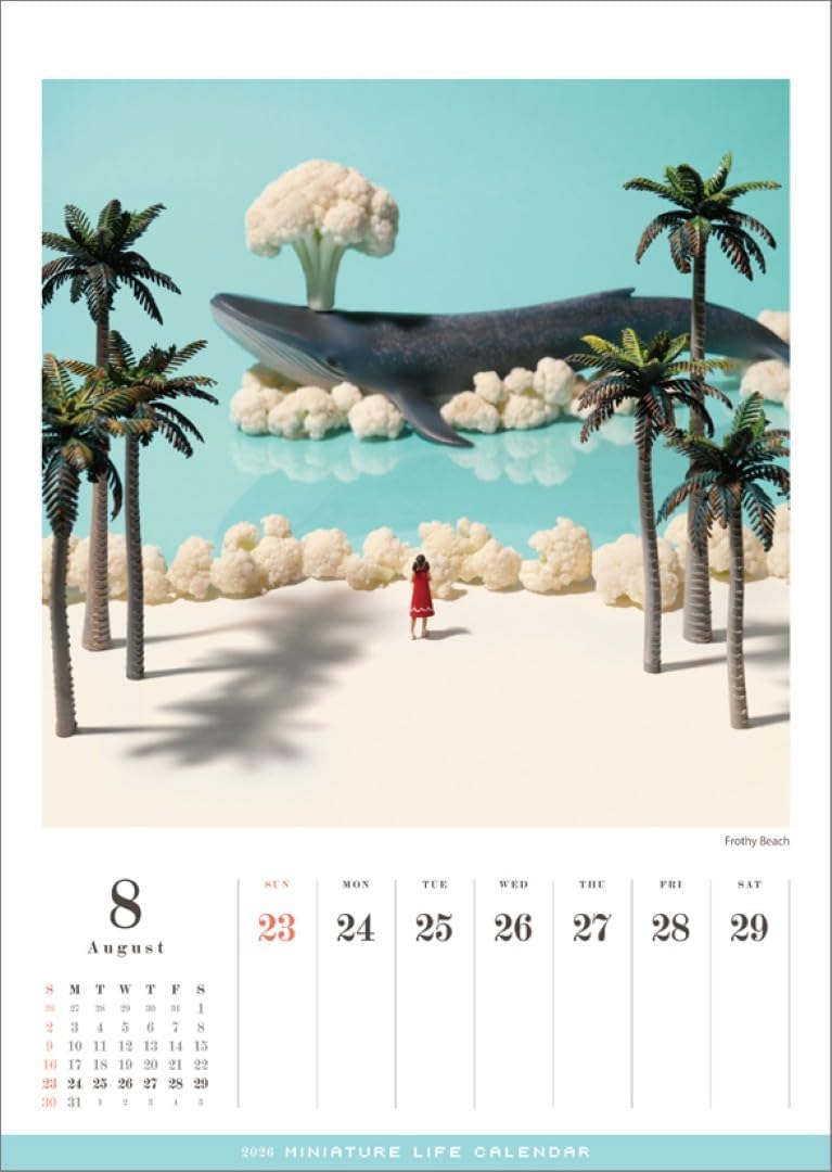 Hagoromo MINIATURE LIFE CALENDAR (International Edition) 2026 CL25-0466W