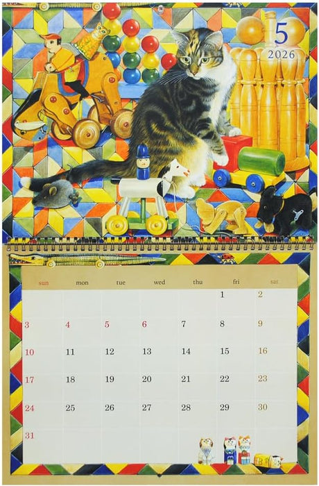 Ivory Cats 2026 Wall Calendar 1360H02090