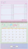 Sanrio Ring Calendar 2025 Little Twin Stars Desk Calendar with Schedule Stickers 451321