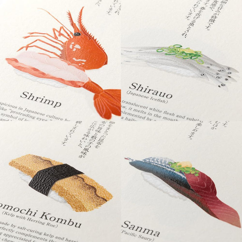 Midori 2026 Wall Calendar Sushi Calendar 31383006