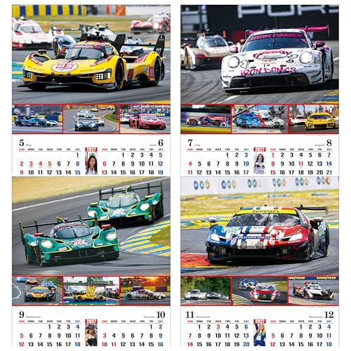 Todan 2027 Wall Calendar World Racing Car 60.8 x 42.5cm TD-768