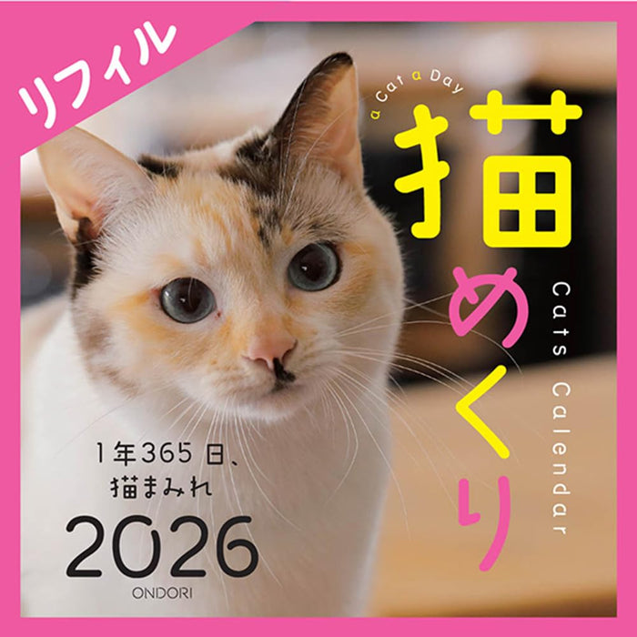 Cats Calendar Cat Day Refill 2026