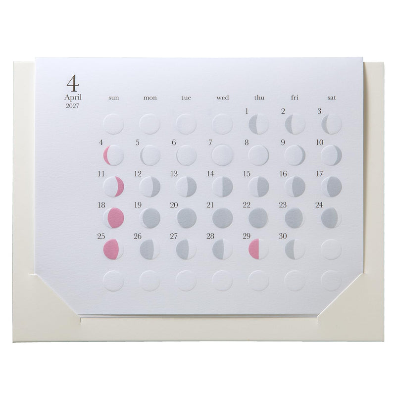 Replug 2027 Wall Calendar Moon Phases Michiru mini A27-529