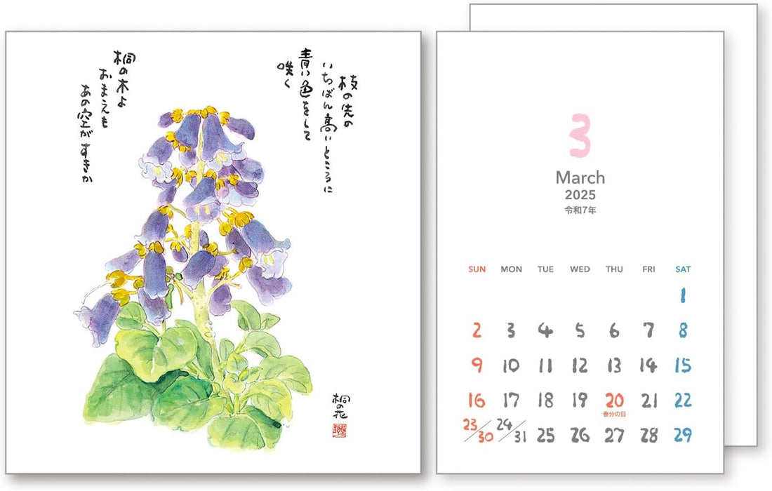 Tomohiro Hoshino Desk Calendar 2025 No.7525