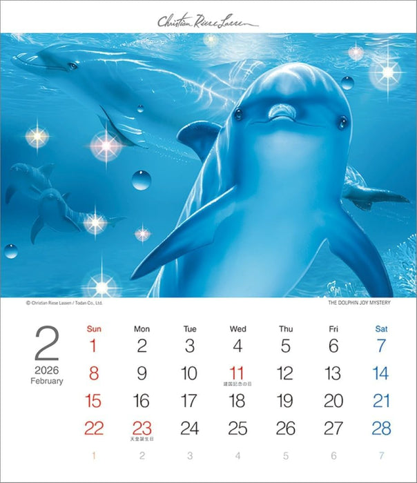 Todan 2026 Desk T Calendar Christian Riese Lassen TD-30309 CL26-1055