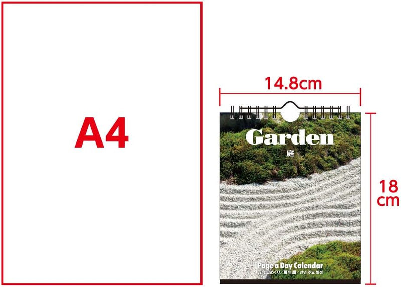 New Japan Calendar Perpetual Page-A-Day Desk Calendar Garden NK8676