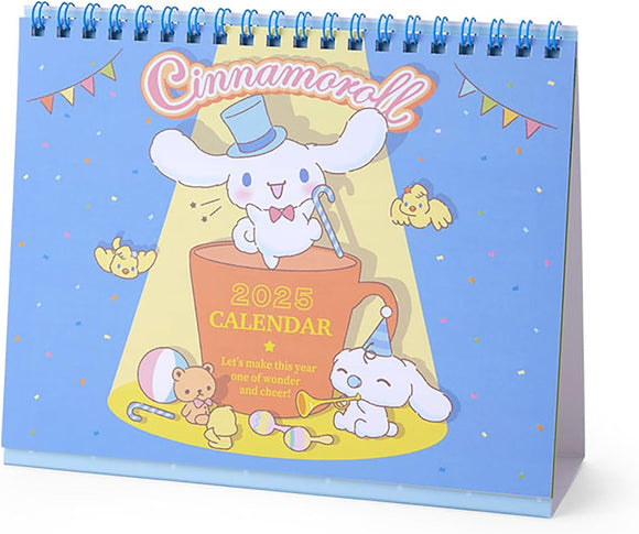 Sanrio Ring Calendar 2025 Cinnamoroll Desk Calendar with Schedule Stickers 451355