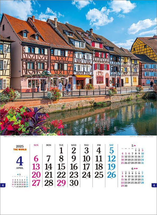 Todan 2025 Wall Calendar The World CL25-1058