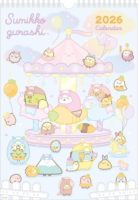 Sumikko Gurashi Wall Calendar 2026 B4 CD40001
