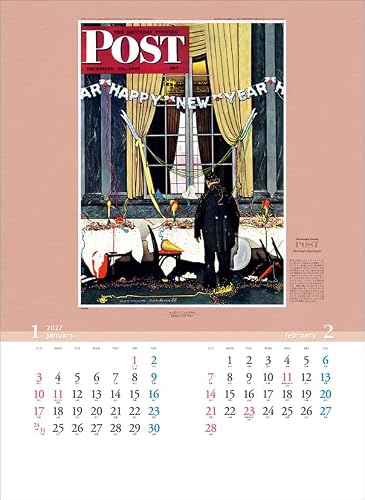 Todan 2027 Wall Calendar The Saturday Evening Post (Norman Rockwell) CL27-1056