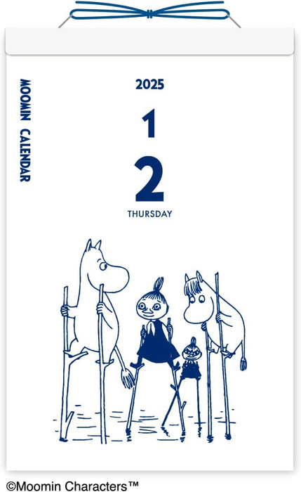 New Japan Calendar 2025 Page-A-Day Calendar Moomin 185 x 120 x 20mm NK4211