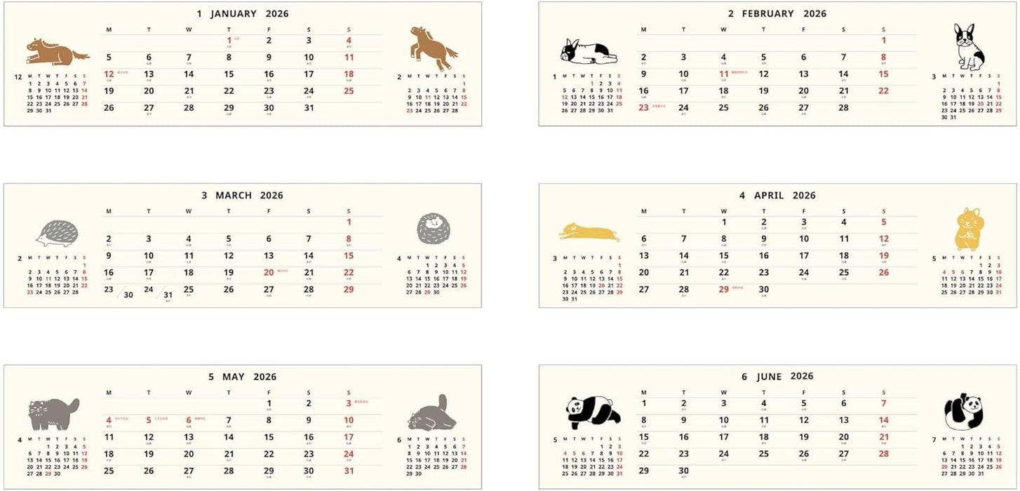 EL COMMUN MATOKA 2026 Desk Calendar Break Time CAL-151