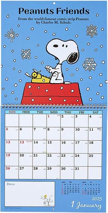 Sanrio Wall Calendar L 2025 Snoopy Wall Calendar 453161