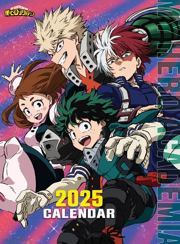 Ensky TV Anime 'My Hero Academia' 2025 Wall Calendar CL-027