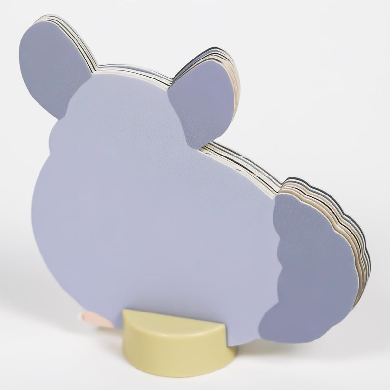 Greeting Life 2026 Desk Calendar Animal Die Cut Chinchilla Mini C-1707-ET