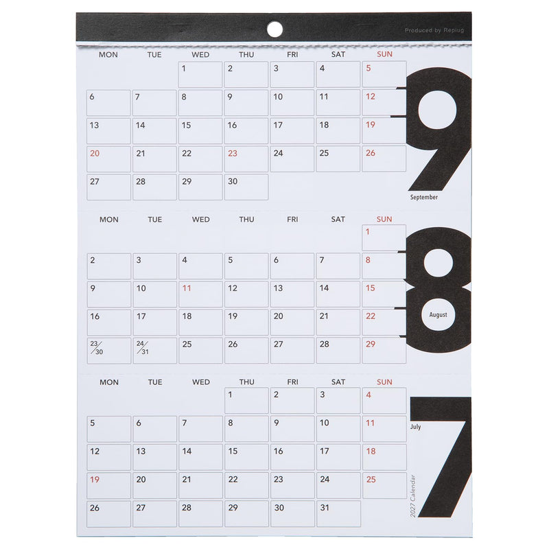 Replug 2027 Desk Calendar 3's A27-528