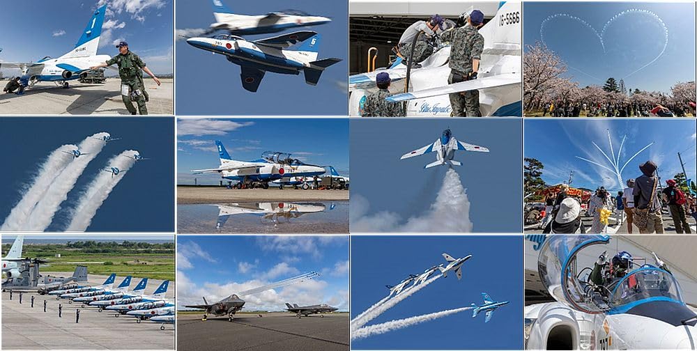 Koku Fan Blue Impulse Desk Calendar 2025