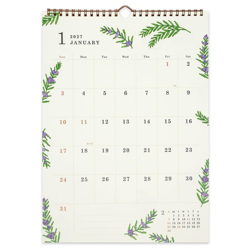 Noritsu NOLTY 2027 Desk Calendar 30 B6 C228