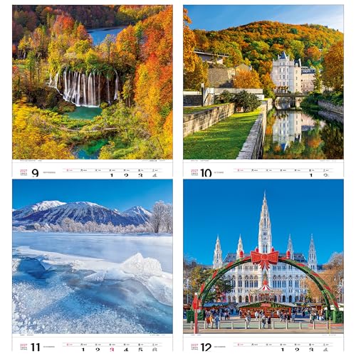 Todan 2027 Wall Calendar Beautiful World Tohan High DX Film 75.1 x 50.4cm TD-566