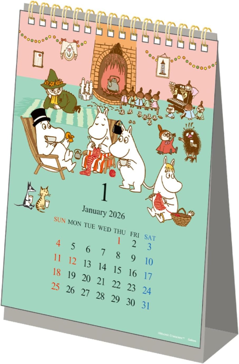 Gakken Sta:Ful 2026 Calendar Moomin Desk Calendar All Stars M09538