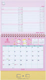 Sanrio Ring Calendar 2025 Hello Kitty Desk Calendar with Schedule Stickers 451258