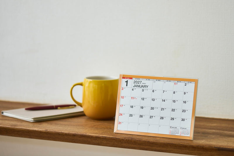 good morning 2027 desk calendar bird 2500