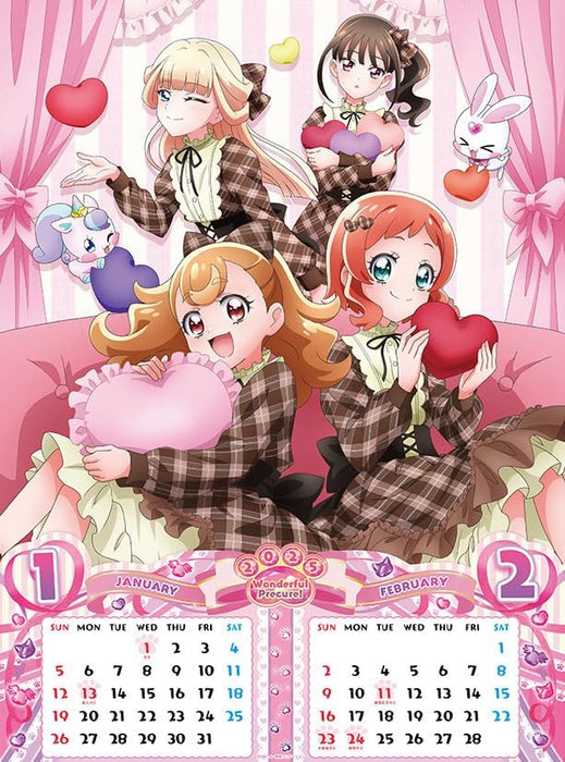 Toei Animatio 2025 Wonderful Pretty Cure! A2 Calendar CL-017