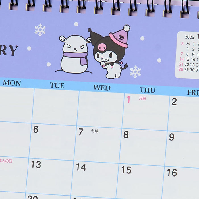 Sanrio Ring Calendar 2026 Kuromi Desk Calendar 622168