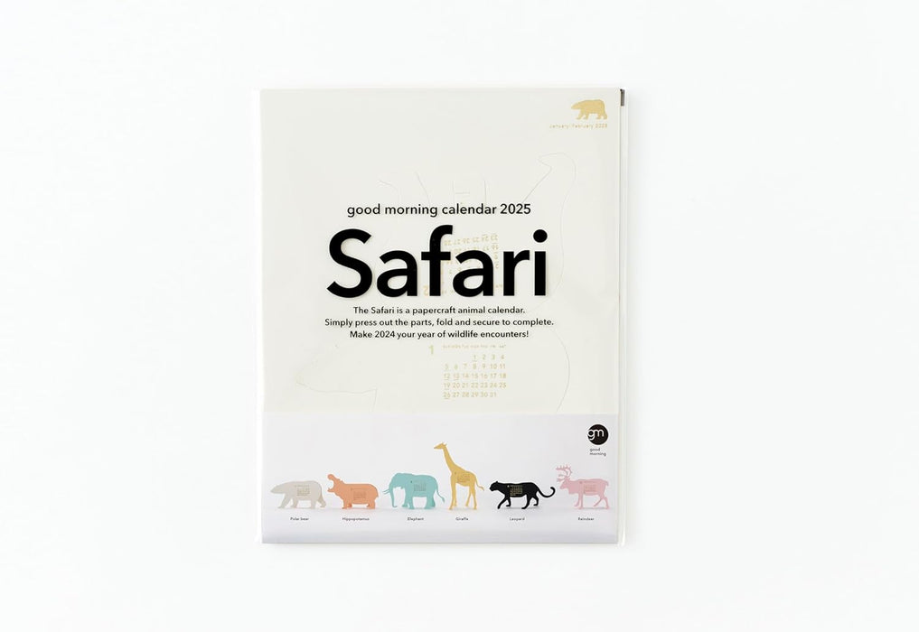 good morning 2025 desk calendar safari 2029