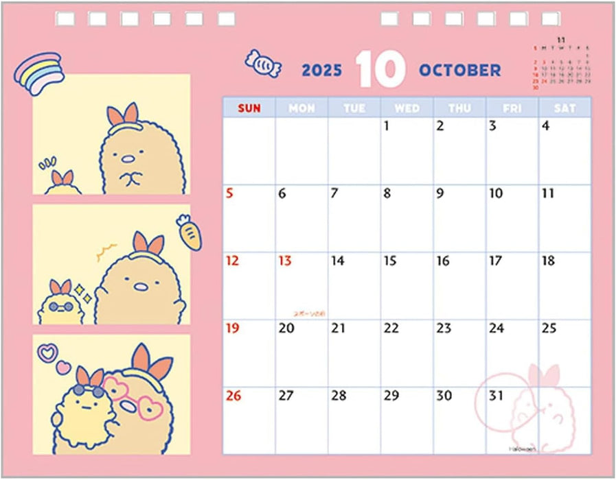 Sumikko Gurashi Desk Calendar 2025 CD39501